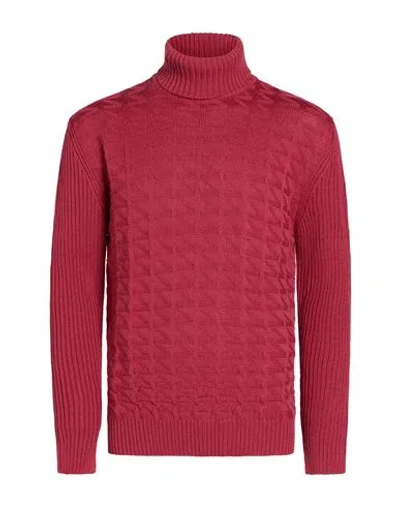 Philotinto Man Turtleneck Magenta Size Xxl Merino Wool, Acrylic In Red