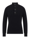 Philotinto Man Turtleneck Navy Size Xxl Merino Wool, Acrylic In Navy Blue