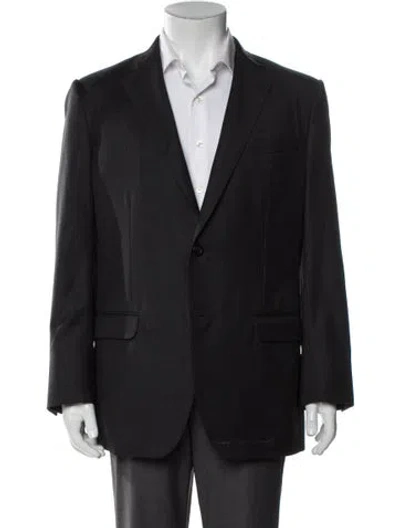 Pre-owned Phineas Cole Wool Blazer In Black