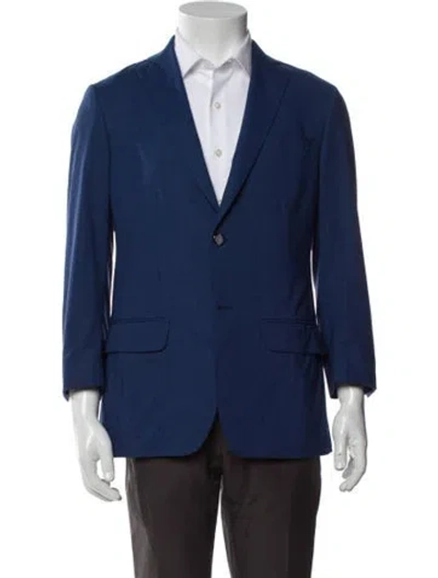 Pre-owned Phineas Cole Wool Blazer In Blue