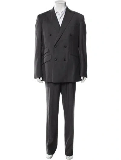 Pre-owned Phineas Cole Wool Two-piece Suit In Gray