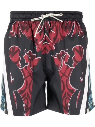 PHIPPS ABSTRACT-PATTERN SWIM SHORTS
