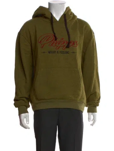Pre-owned Phipps Crew Neck Long Sleeve Hoodie In Green