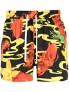 Phipps Segelshorts Mit Blumen-print In Black