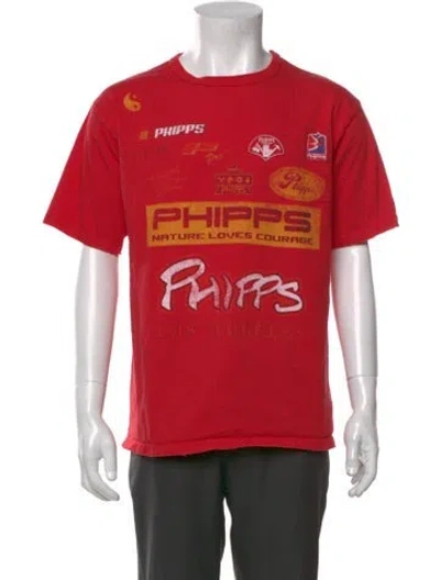 Pre-owned Phipps Graphic Print Crew Neck T-shirt In Red