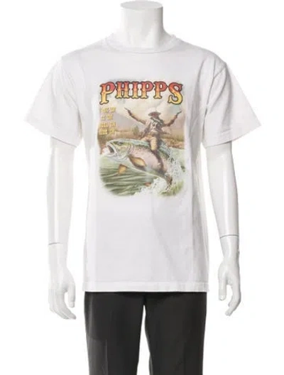 Pre-owned Phipps Graphic Print Crew Neck T-shirt In White
