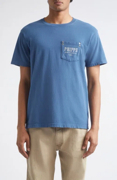 Phipps Hard Workwear Pocket Graphic T-shirt In Blue