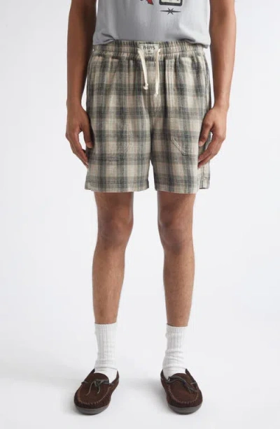 Phipps Kennedy Plaid Cotton Flannel Shorts In Green