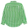 Phipps L/s Rockhound Shirt Tectonic Stripe - Green In Green