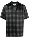 Phipps Check-print Cupro Polo Shirt In Black