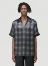 Phipps Check-print Cupro Polo Shirt In Black