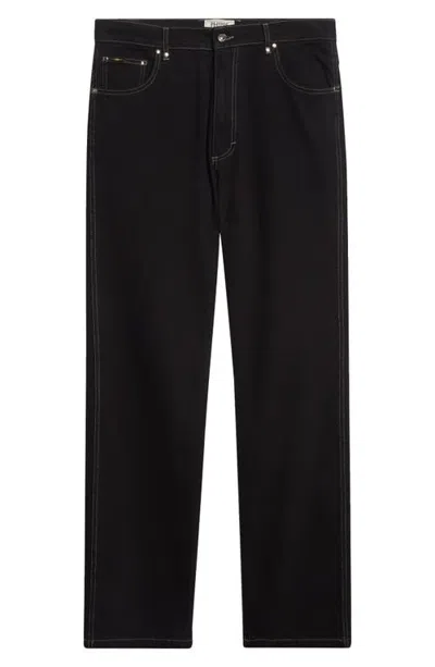 Phipps Standard Studded Slim Straight Leg Jeans In Black