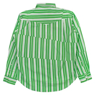Phipps Tectonic Stripe Green L/s Rockhound Shirt