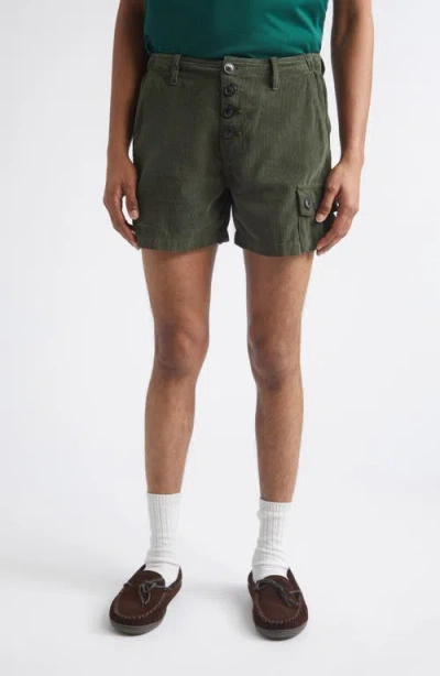 Phipps Vacation Corduroy Dad Shorts In Brown