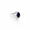 Phira London Men's Blue / Silver Blue Goldstone Mini Signet Ring In Multi