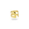 Phira London Men's Double Band Gold Ring In Gold