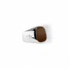 Phira London Men's Red / Silver Carnelian Signet - S In Multi