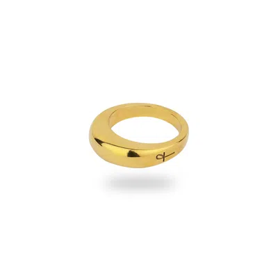 Phira London Women's Gold Dome Signet Ring