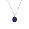 Phira London Women's Silver / Blue Silver Lapis Lazuli Square Pendant In Multi