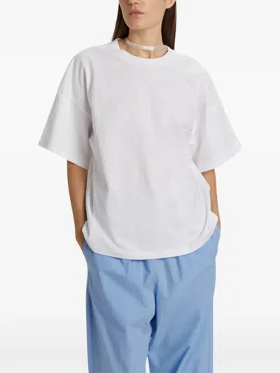 Phisique Du Role Back Ribbon T-shirt In White