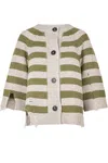 Phisique Du Role Cardigan - 460202 - Tortora/verde In Multi