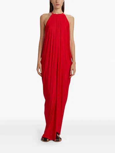 Phisique Du Role Cowl-neckline Dress In Red