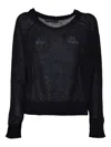 Phisique Du Role Honeycomb Knit Pullover In Virgin Wool And Mohair