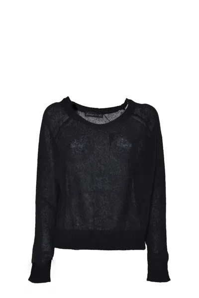 PHISIQUE DU ROLE HONEYCOMB KNIT PULLOVER IN VIRGIN WOOL AND MOHAIR