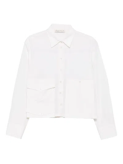 Phisique Du Role Patch-pocket Cotton Shirt In White