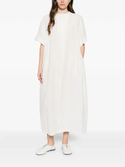 Phisique Du Role Short-sleeve Midi Dress In Neutral