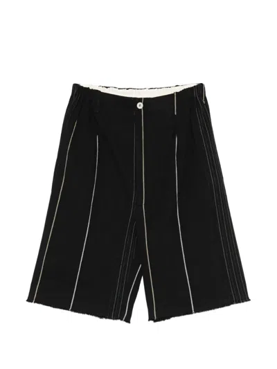 Phisique Du Role Striped Shorts In Black