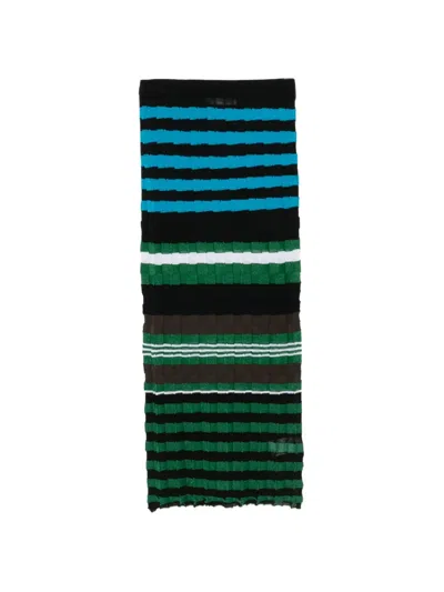 Phisique Du Role Striped Straight Skirt In Multi