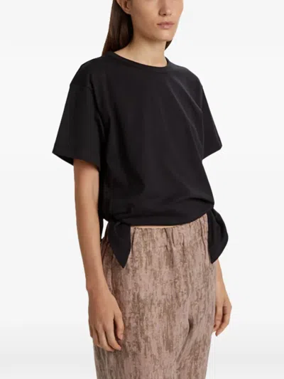 Phisique Du Role Tie-side T-shirt In Black