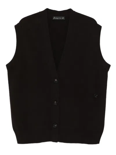 Phisique Du Role V-neck Gilet In Black