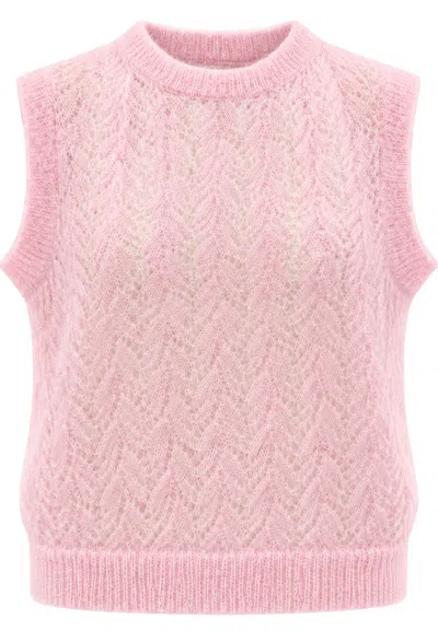 Phisique Du Role Vest  Perforated In Pink