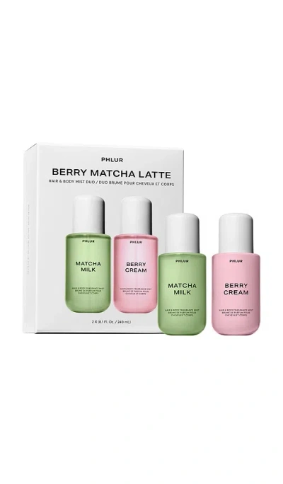 Phlur Berry Matcha Body Mist Set In N,a