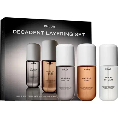 Phlur Decadent Body Mist Layering Set $65 Value In Transparent