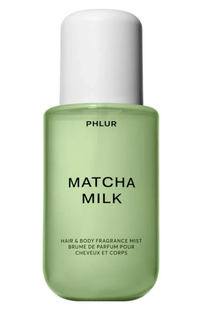Phlur Matcha Milk Hair & Body Mist In Transparent