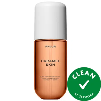 Phlur Mini Caramel Skin Body & Hair Fragrance Mist 3 oz Spray In Blue