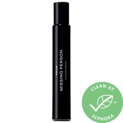 Phlur Missing Person Perfume Oil 0.32 oz Perfume Oil In White