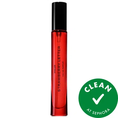 PHLUR STRAWBERRY LETTER EAU DE PARFUM TRAVEL SPRAY 0.32 OZ / 9.5 ML EAU DE PARFUM SPRAY