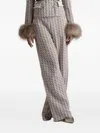 Pho® Firenze Geometric-pattern Trousers In Neutral