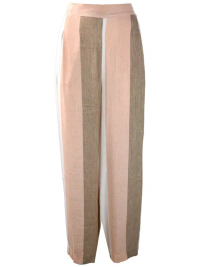 Pho® Firenze Pho Firenze Mixed Linen Trousers Clothing In Multicolor