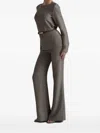 Pho® Firenze Patterned Belted Sweater In Gray