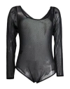 Pho® Firenze Pho Firenze Woman Bodysuit Black Size Xxl Polyamide, Elastane In Black