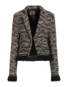 Pho® Firenze Pho Firenze Woman Jacket Brown Size 6 Polyacrylic, Wool, Nylon, Polyester, Metallic Fiber In Brown
