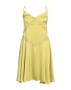 Pho® Firenze Pho Firenze Woman Mini Dress Lime Green Size L Viscose