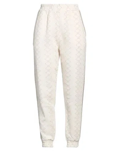 Pho® Firenze Pho Firenze Woman Pants Ivory Size S Cotton, Polyester, Viscose, Metallic Fiber, Polyamide In White