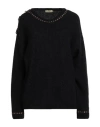 Pho® Firenze Pho Firenze Woman Sweater Black Size L Polyamide, Wool, Baby Alpaca Wool, Elastic Fibres In Black