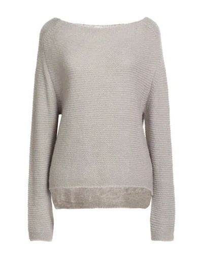 Pho® Firenze Pho Firenze Woman Sweater Grey Size M Acrylic, Polyamide, Mohair Wool In Gray